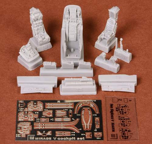 SBS Model SBS48051 1:48 Dassault Mirage 5 cockpit set