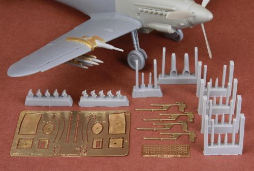 SBS Model SBS48061 1:48 Wing Cannon & Rocket set for Hispano HA-1112 Tripala/Buchon - Spanish Air Force