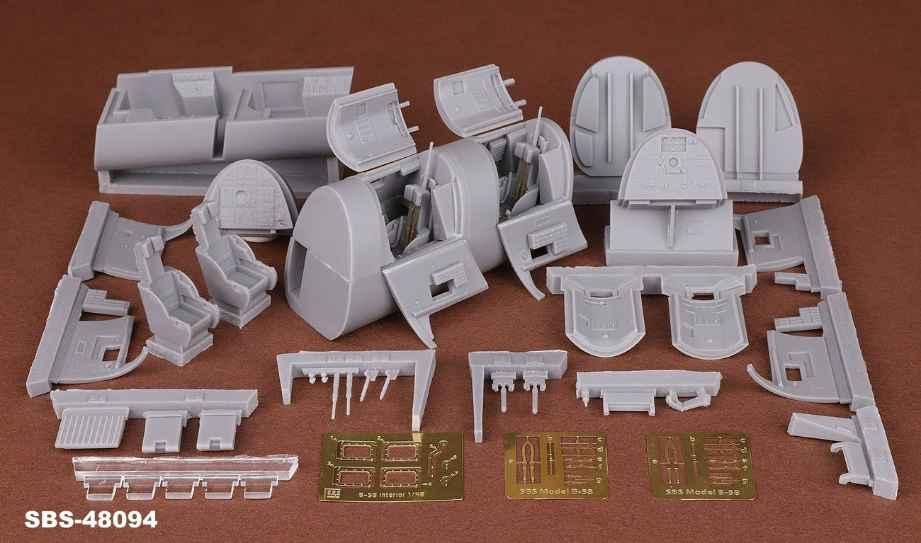 SBS Model SBS48094 1:48 Convair B-58 Hustler Bomber/Navigator & DSO cockpit set