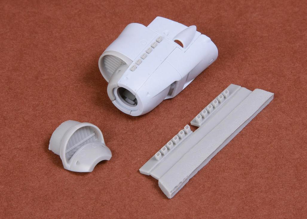 SBS Model SBS72053 1:72 Junkers Ju-87B-1 'Stuka' exhaust + radiator cowling set