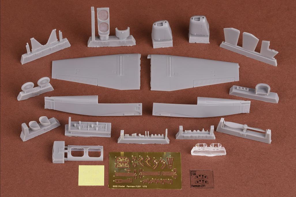 SBS Model SBS7039 1:72 Farman F.231 'Sebastienne Guyot' full resin kit