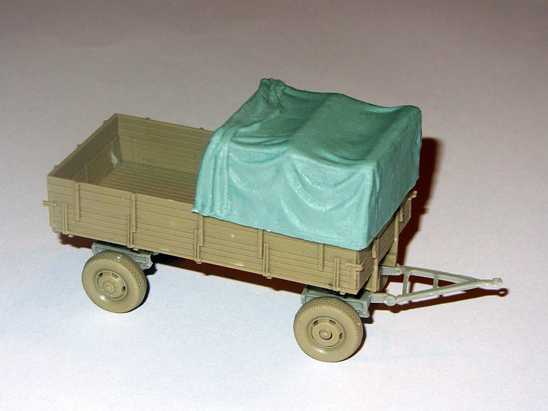 Schatton Modellbau 72004 1:72 Tarpaulin Cover for 4500 Mercedes Pritsche or 3 tonnen Einheitsanhanger Verdeck