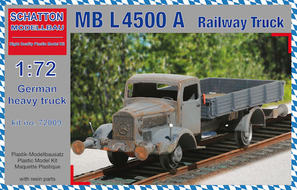 Schatton Modellbau 72009 1:72 Mercedes MB L-4500 A Railway Truck