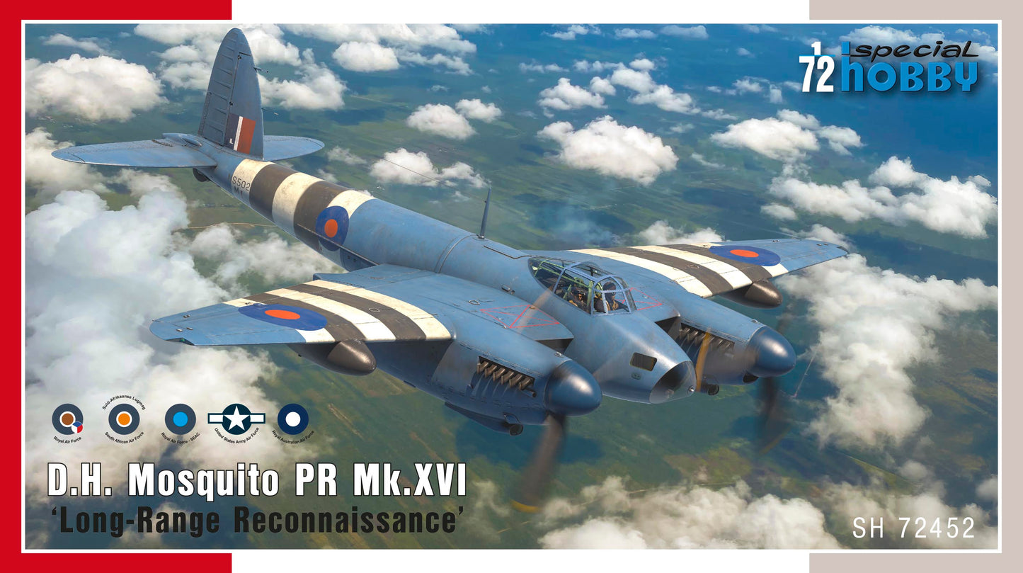 Special Hobby SH72452 1:72 de Havilland PR Mk.XVI Mosquito