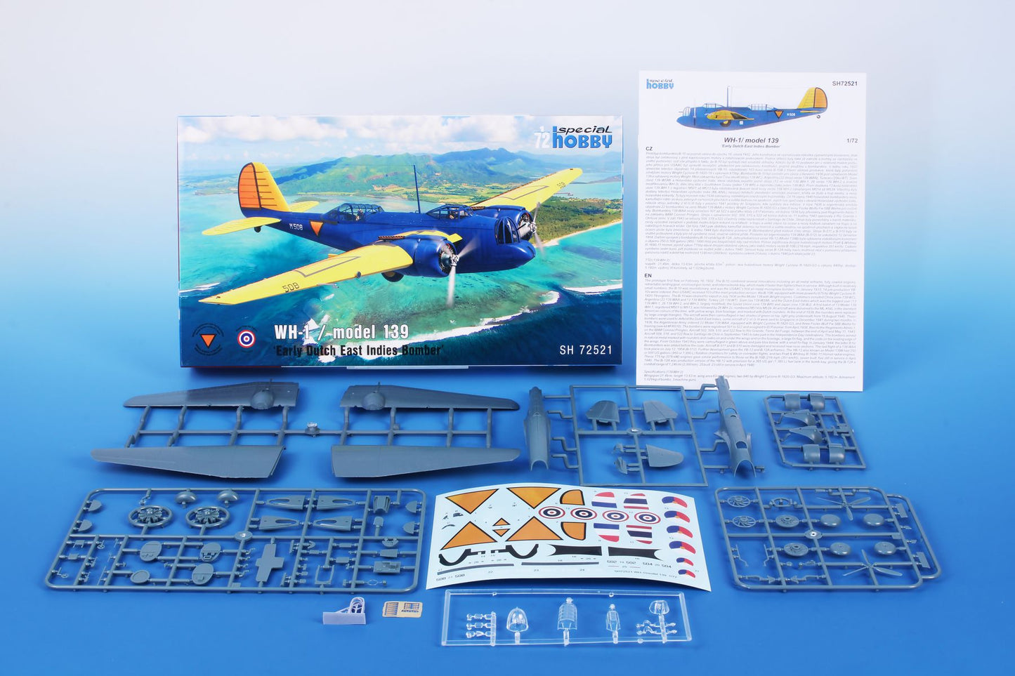 Special Hobby SH 72521 1:72 Martin model 139/WH-1 ‘Early Dutch East Indies Bomber’