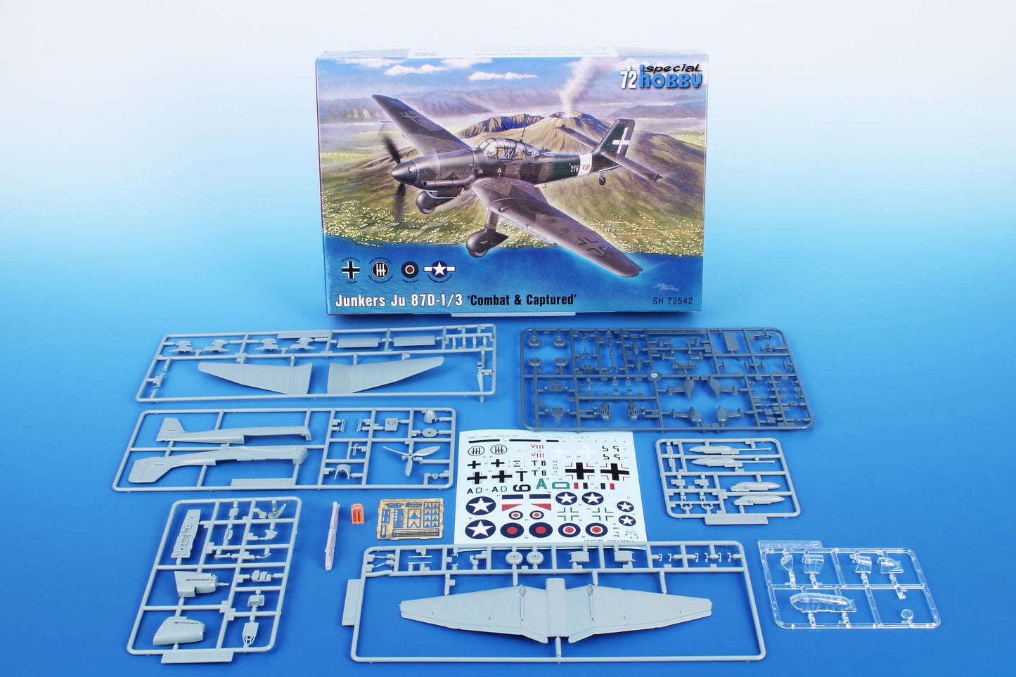 Special Hobby SH72542 1:72 Junkers Ju-87D-1/3 Stuka ‘Combat & Captured’