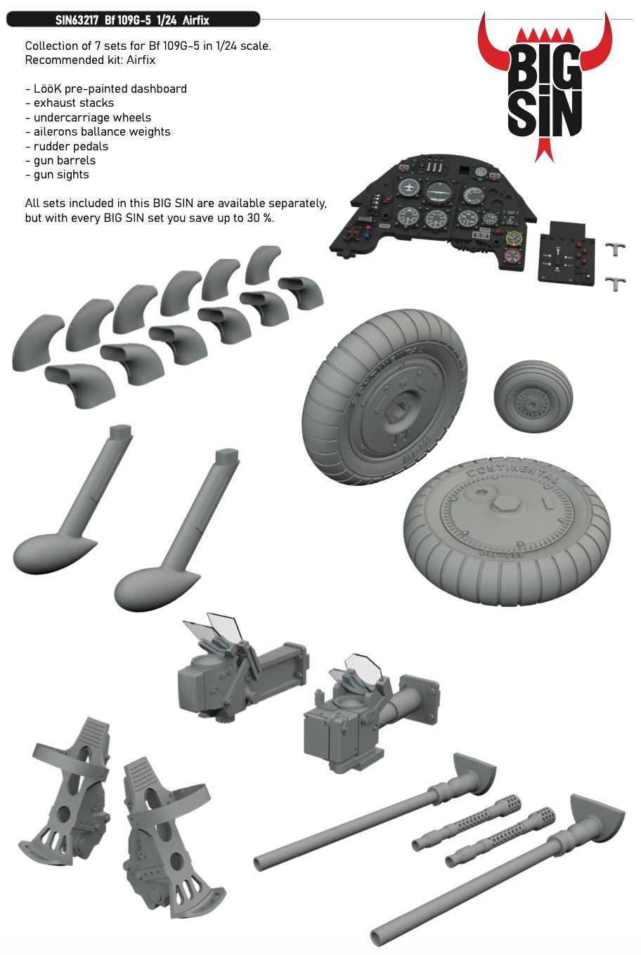 Eduard Brassin SIN63217 1:32 Messerschmitt Bf-109G-5
