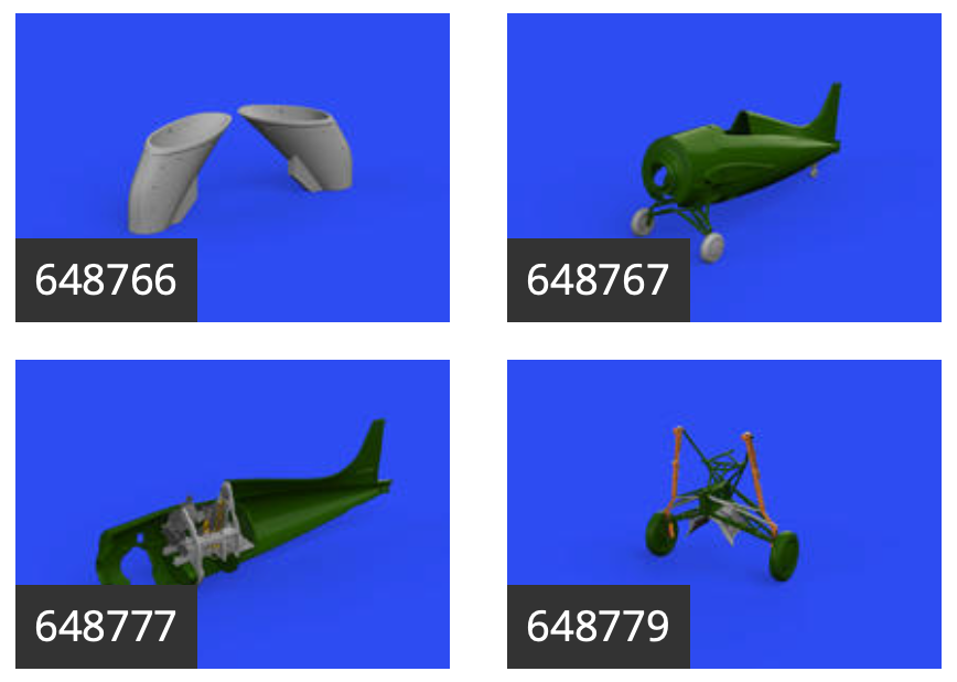Eduard Brassin SIN64894 1:48 F4F-3 Wildcat with reflector gunsight ESSENTIAL to be used with Eduard