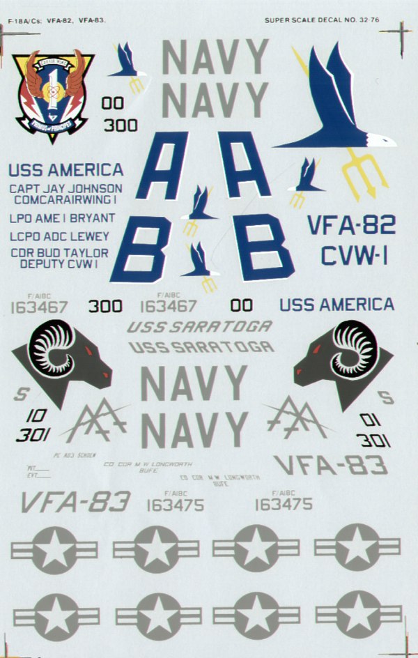 Superscale SS32076 1:32 McDonnell-Douglas F/A-18C
