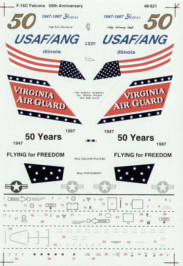 Superscale SS480621 1:48 Lockheed-Martin F-16C 50th Anniversary