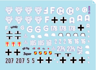 Star Decals 35-3009 1:35 Sturmgeschutz/StuG III Ausf.F