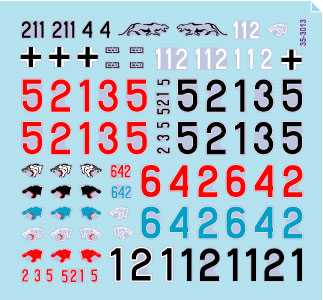 Star Decals 35-3013 1:35 Early Panthers
