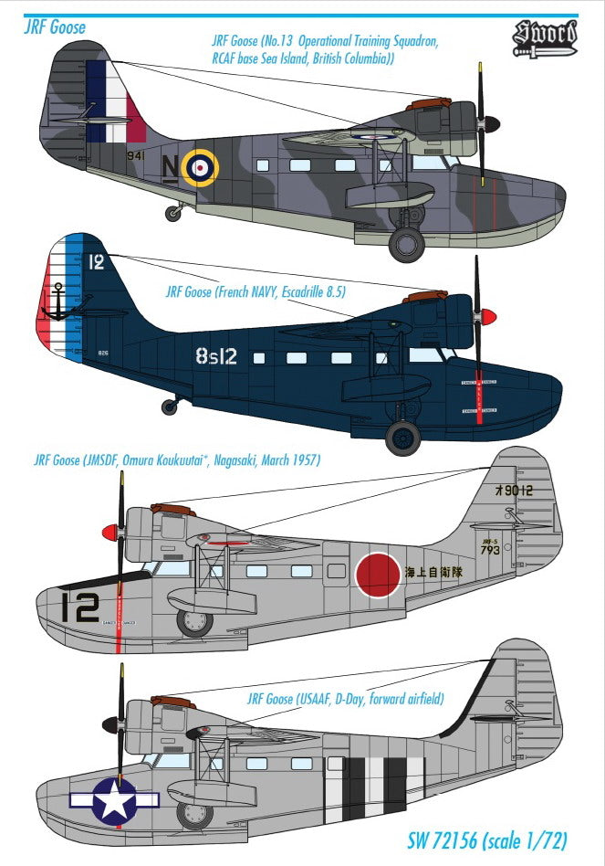 Sword 72156 1:72 Grumman JRF Goose
