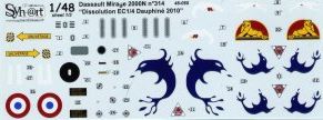 Syhart Decal 48065 1:48 Dassault-Mirage 2000N n°314 'Dissolution EC1/4 Dauphine 2010
