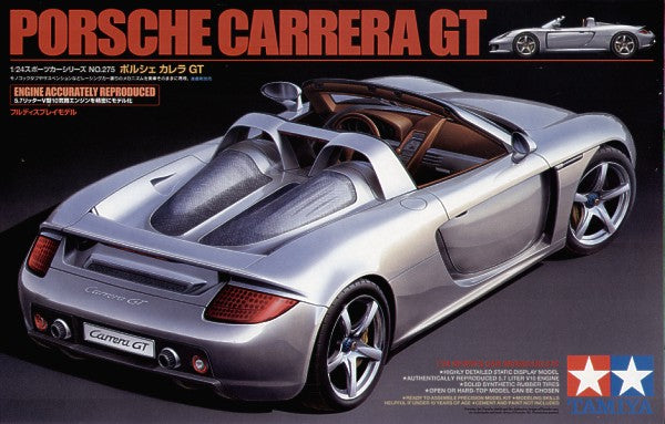 Tamiya 24275 1:24 Porsche Carrera GT. Choice of open or hardtop