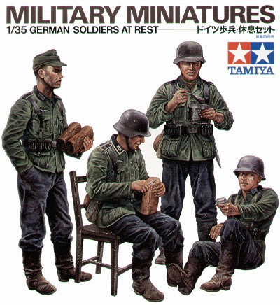 Tamiya 35129 1:35 German Soldiers at Rest x 4