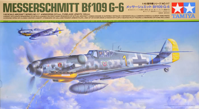 Tamiya 61117 1:48 Messerchmitt Bf-109G-6