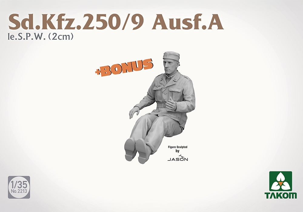 Takom 2213 1:35 Sd.Kfz.250/9 Ausf A le SPW (2 cm) Half-Track