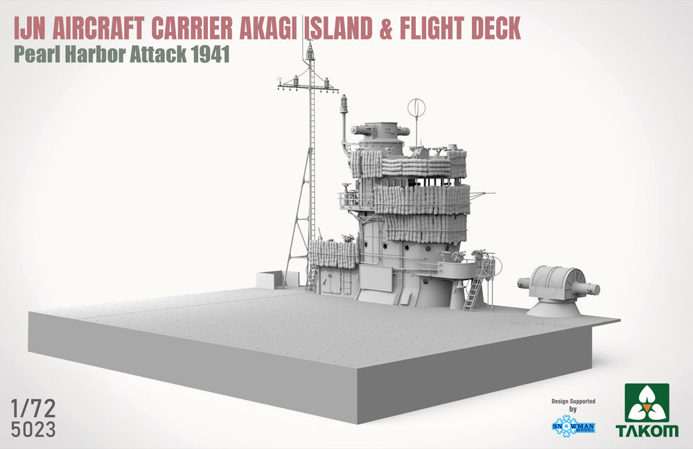 Takom 05023 1:72 IJN Aircraft Carrier Akagi, Island & Flight Deck, Pearl Harbor Attack 1941