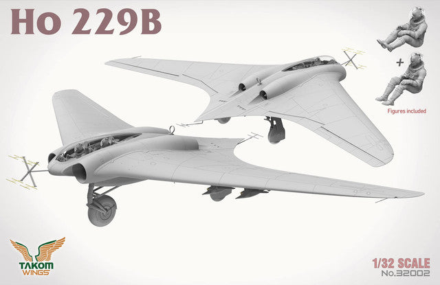 Takom Wings 32002 1:32 Horten Go-229B with 2 seated figures