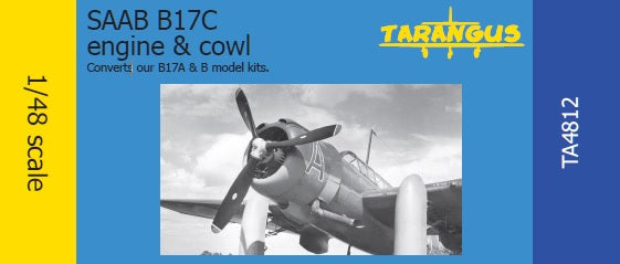 Tarangus 48012 1:48 Saab B17C Engine & Cowl