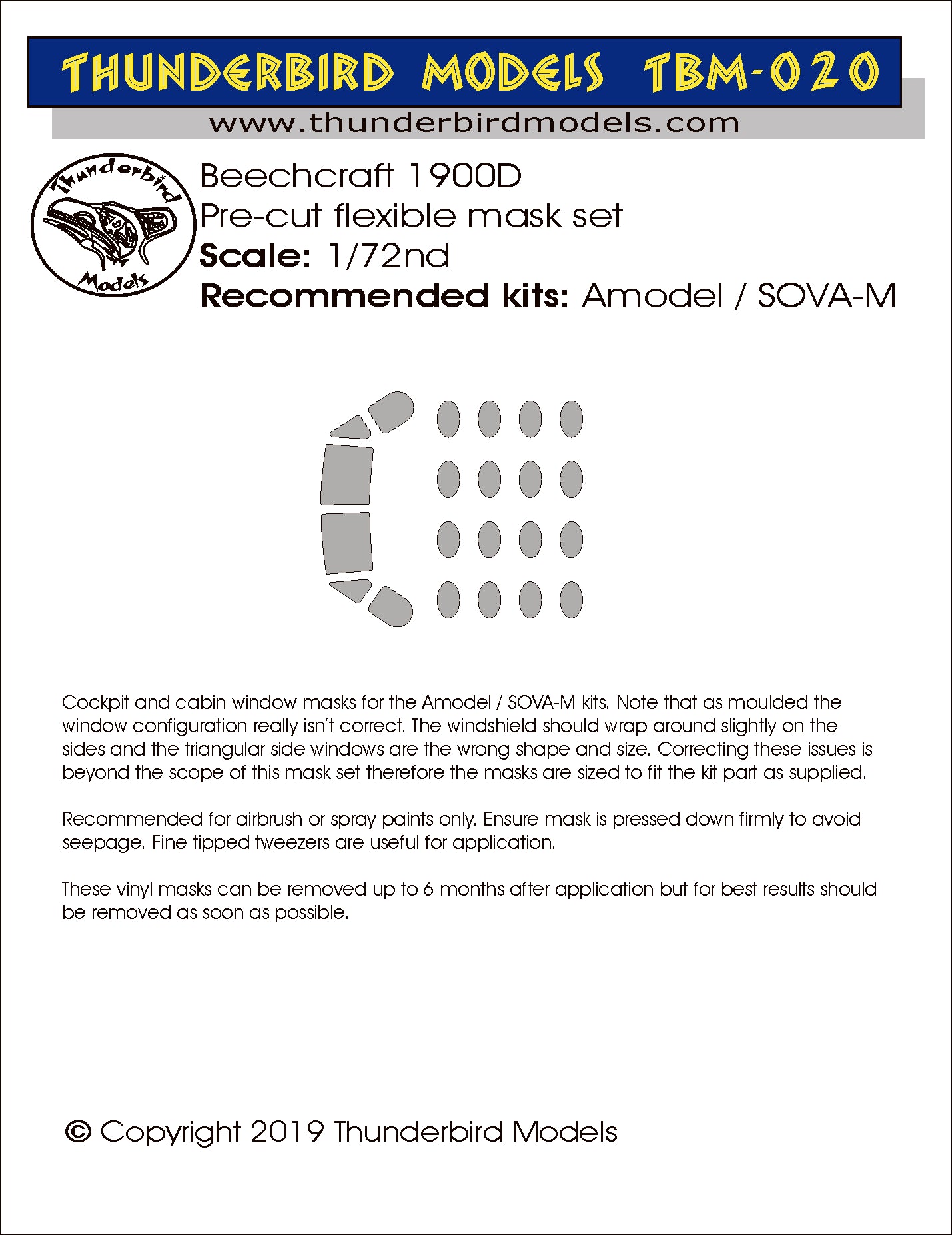 Thunderbird Models TBM-020 1:72 Beechcraft 1900D