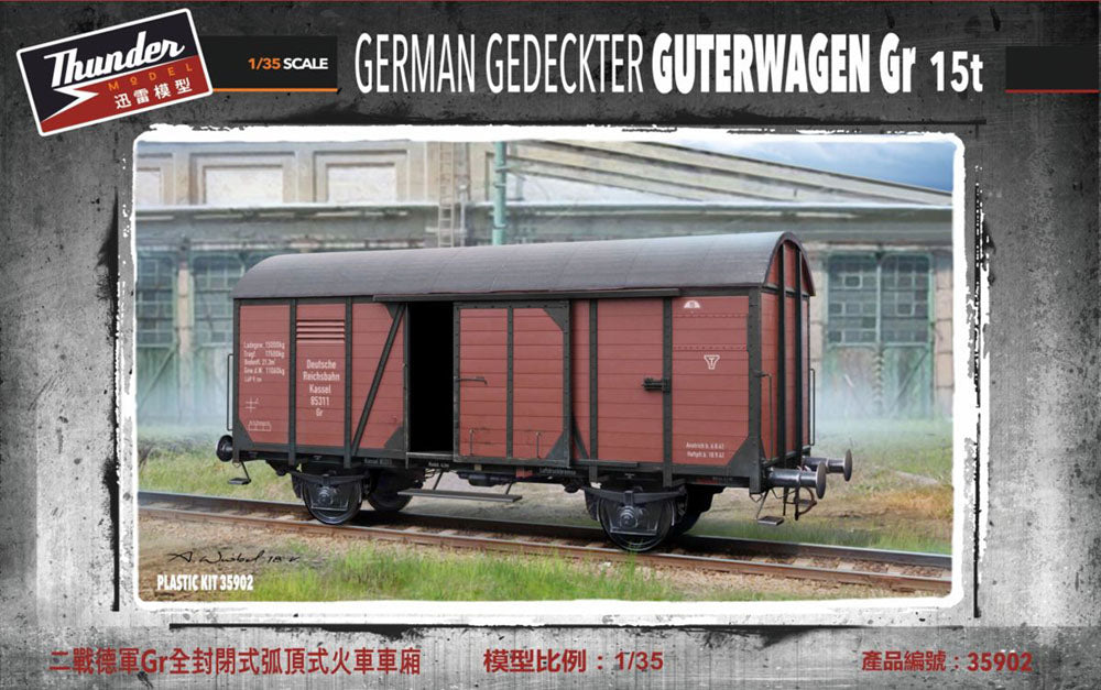 Thunder Models 35902 1:35 German Gedeckter Güterwagen Gr 15t