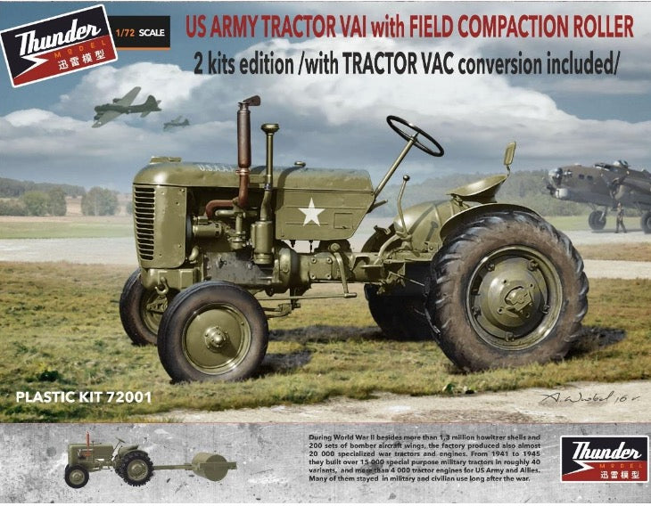 Thunder Models 72001 1:72 US Army Tractor – 2 full tractor kits inc. 2 VAC conversions and 1 armoured version