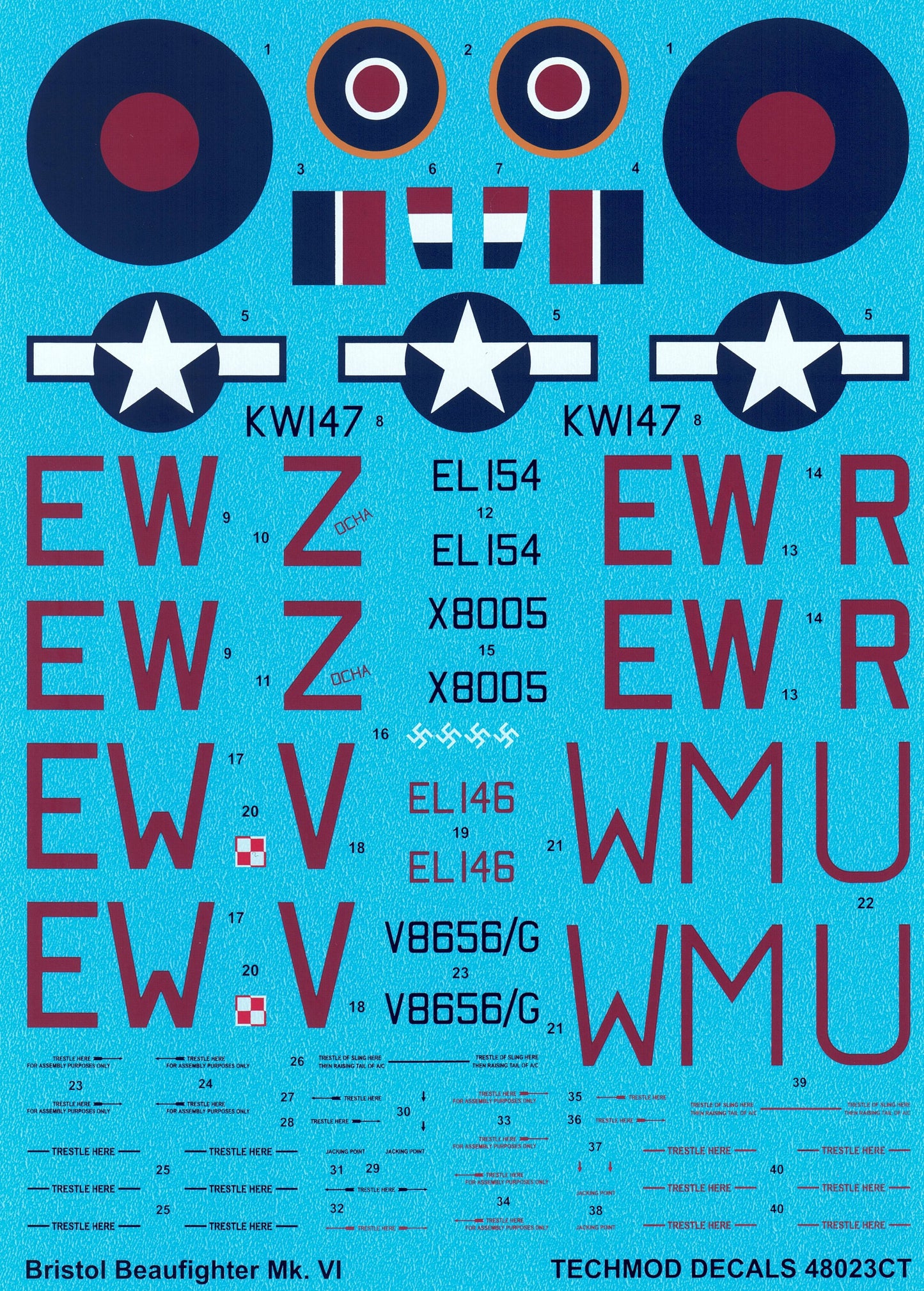 Techmod 48023 1:48 Bristol Beaufighter Mk.VIF