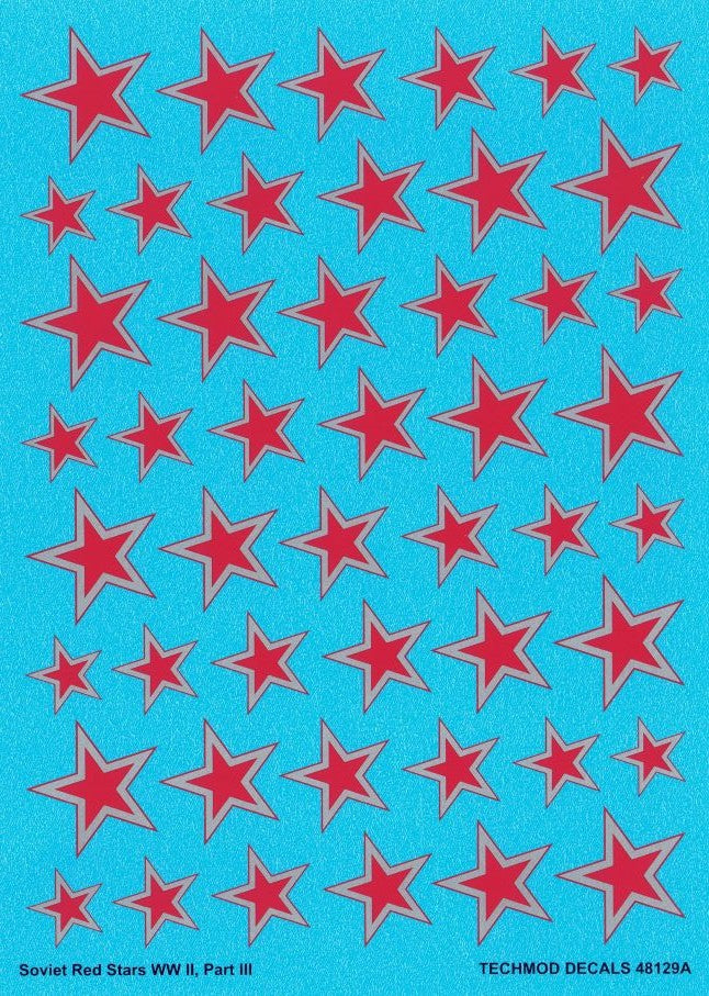 Techmod 48129 1:48 Soviet red stars Camouflage & markings versions