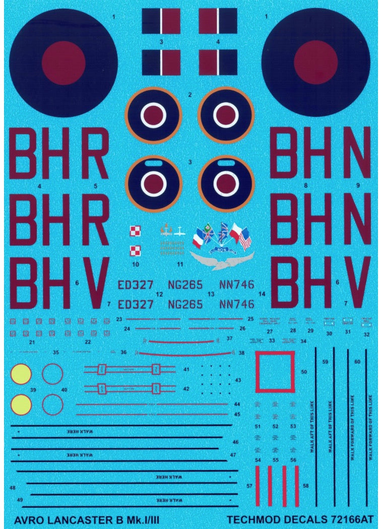 Techmod 72166 1:72 Avro Lancaster B.I