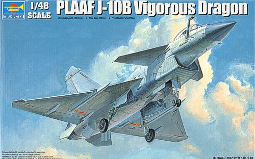 Trumpeter 02848 1:48 Chengdu J-10B single seat version. Vigorous Dragon PLAAF