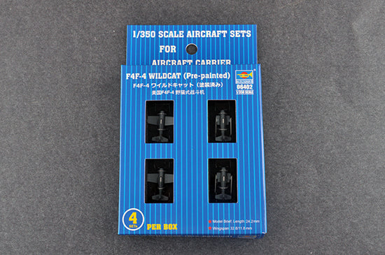 Trumpeter 06402 1:350 Grumman F4F-4 Wildcat Pre-Painted (4 per box)