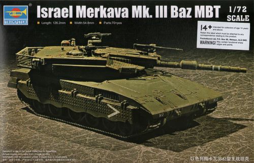 Trumpeter 07104 1:72 Israeli Defence Force/IDF Merkava Mk.3 Baz MBT