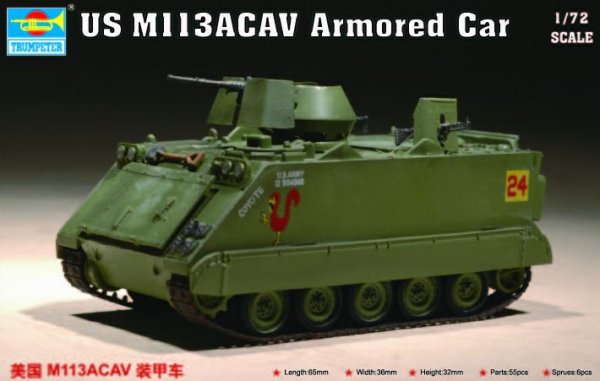 Trumpeter 07237 1:72 APC M113ACAV U.S. Army
