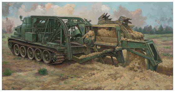 Trumpeter 09502 1:35 BTM-3 High Speed Trench Digging Vehicle