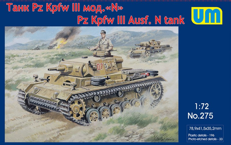 Unimodel 275 1:72 Pz.Kpfw.III Ausf.N