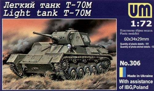 Unimodel 306 1:72 Soviet T-70M Light Tank