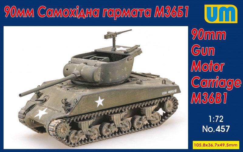 Unimodel 457 1:72 M36B1 90mm Gun Motor Carriage