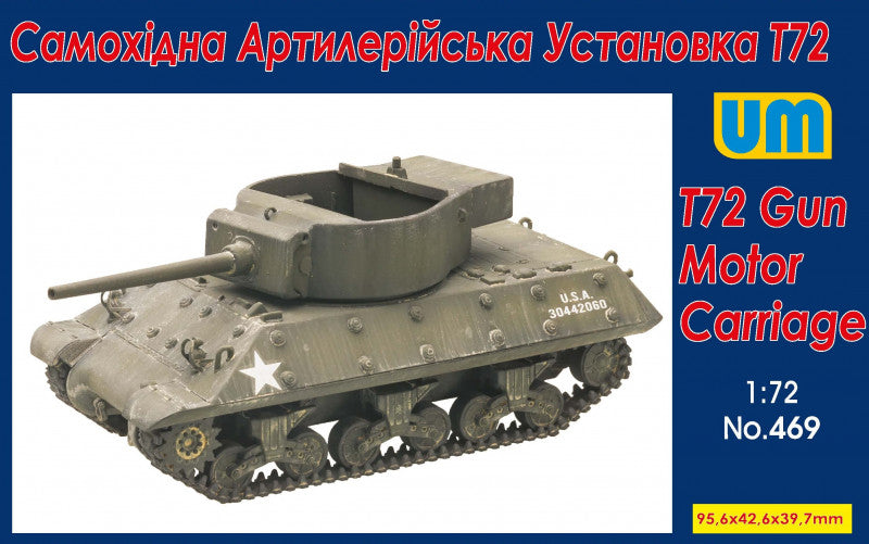 Unimodel 469 1:72 T72 Gun Motor Carriage