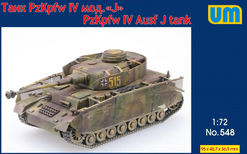 Unimodel 548 1:72 Pz.Kpfw.IV Ausf.J tank