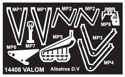 Valom 14406 1:144 Albatros D.V (Dual Combo with 2 kits)
