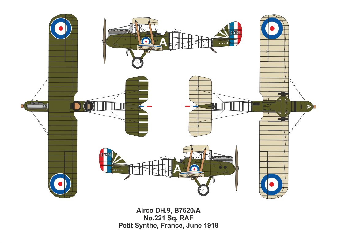 Valom 14425 1:144 Airco DH.9 (Double set. Includes 2 kits)