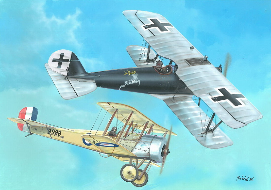 Valom 14436 1:144 Bristol Scout D vs Pfalz D.IIIa (Duels in the sky, 2+2 in1)