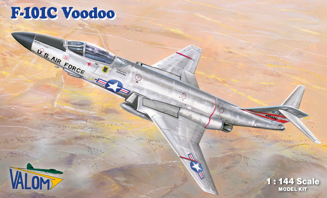Valom 14442 1:144 McDonnell F-101C Voodoo re-box, new decals FB-006 and FB-491