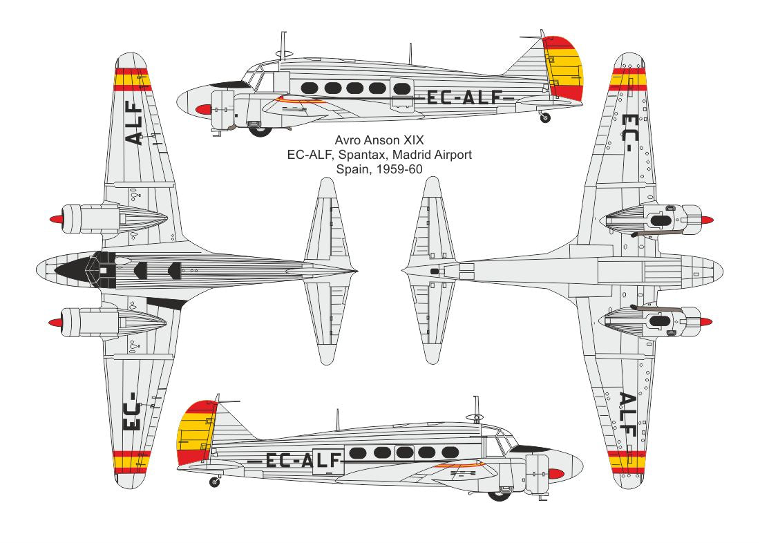 Valom 14450 1:144 Avro Anson XIX (Civilian Users)
