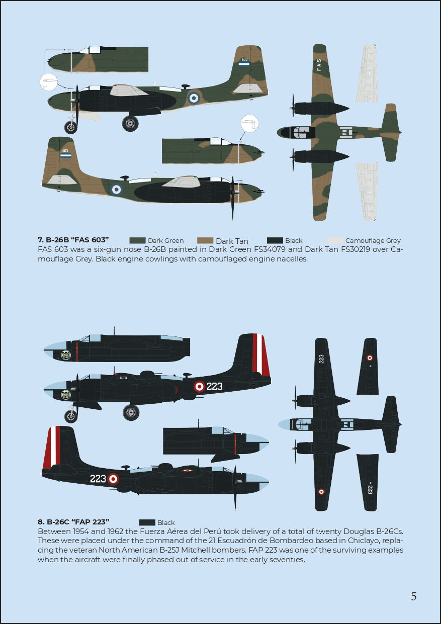 Vespa Models VD48001 1:48 Latin American Invaders (Douglas A-26C/B-26B/B-26C/B-26D/TB-26B)