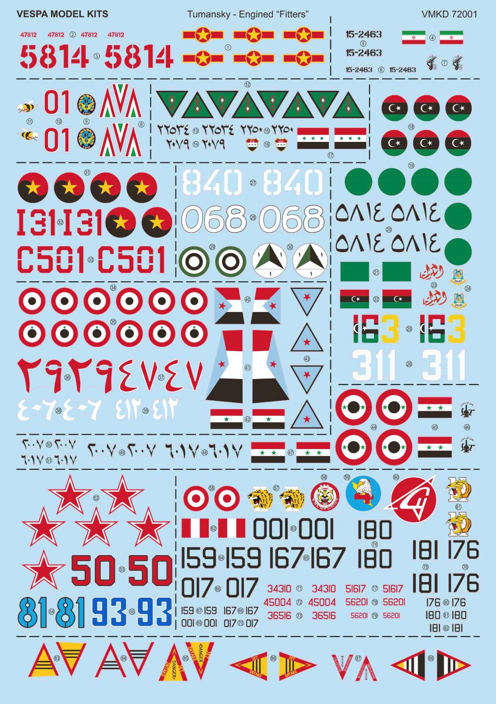Vespa Models VD72001 1:72 Tumansky-Engined “Fitters†(Sukhoi Su-22M-3K/ Su-22UM-3K, Fitter F)
