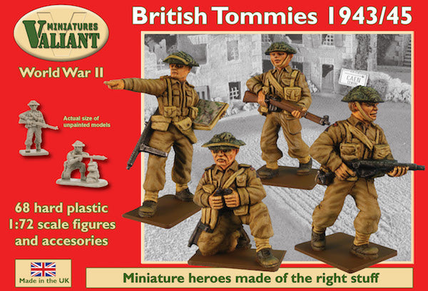 Valiant Miniatures 0001 1:72 British (WWII) Infantry 1944-45 'Tommies'