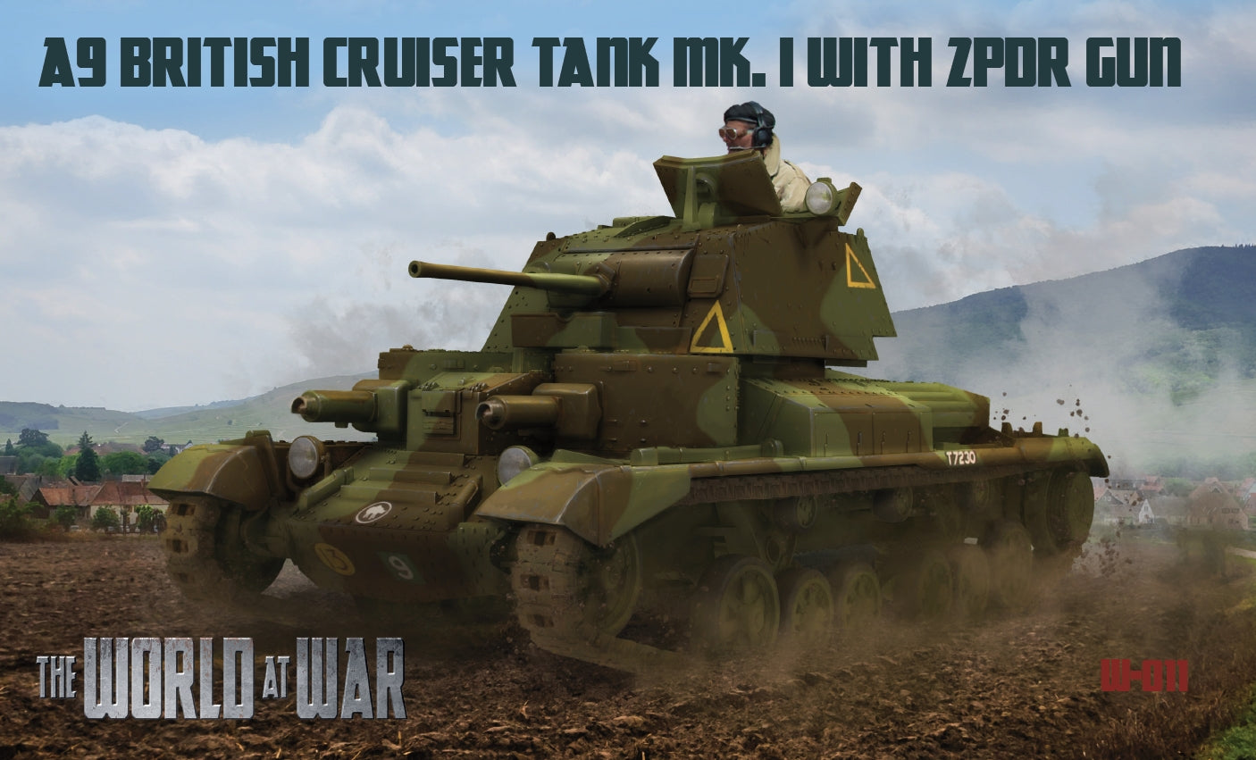 IBG Models The World At War WAW011 1:72 A9 British Cruiser Tank Mk.I with 2pdr gun